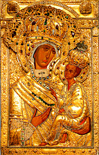 Ikon: Maria och Jesus