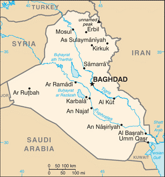 Iraq. Map.