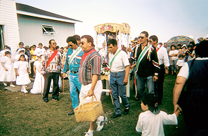 Kanadeniska mi'kmaqindianer St. Anne's Day Kanadeniska mi'kmaqindianer St. Anne's Day