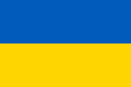 [Translate to English:] Ukrainas flagga.