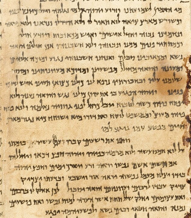 Stora Jesajarullen från Qumran, en av dödahavsrullarna. Stora Jesajarullen från Qumran, en av dödahavsrullarna.