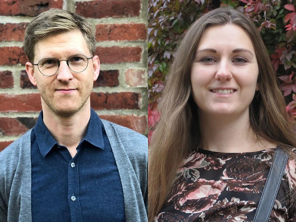 Pristagarna Anton Jansson och Katarina Pålsson