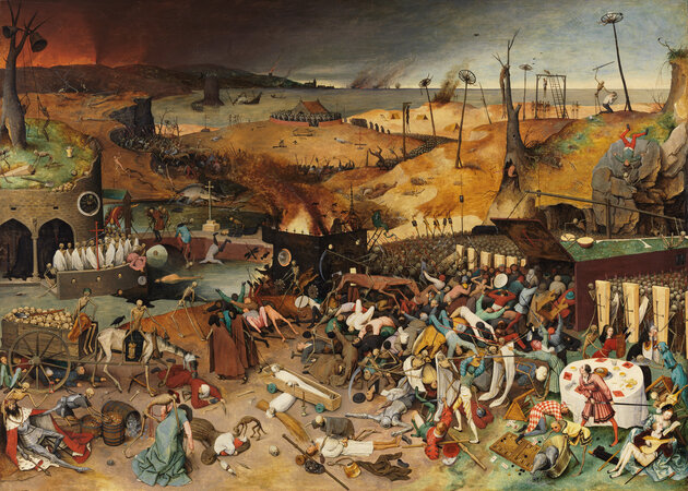 Målningen "Dödens triumf" av Pieter Bruegel. Målningen "Dödens triumf" av Pieter Bruegel.