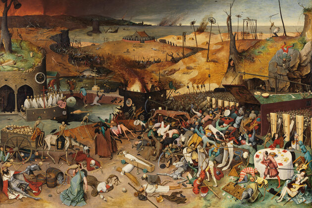 Målningen "Dödens triumf" av Pieter Bruegel. Målningen "Dödens triumf" av Pieter Bruegel.