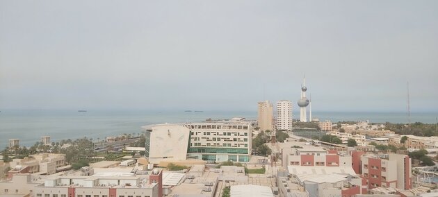 View of the Kuwait Towers, the country’s major landmark.