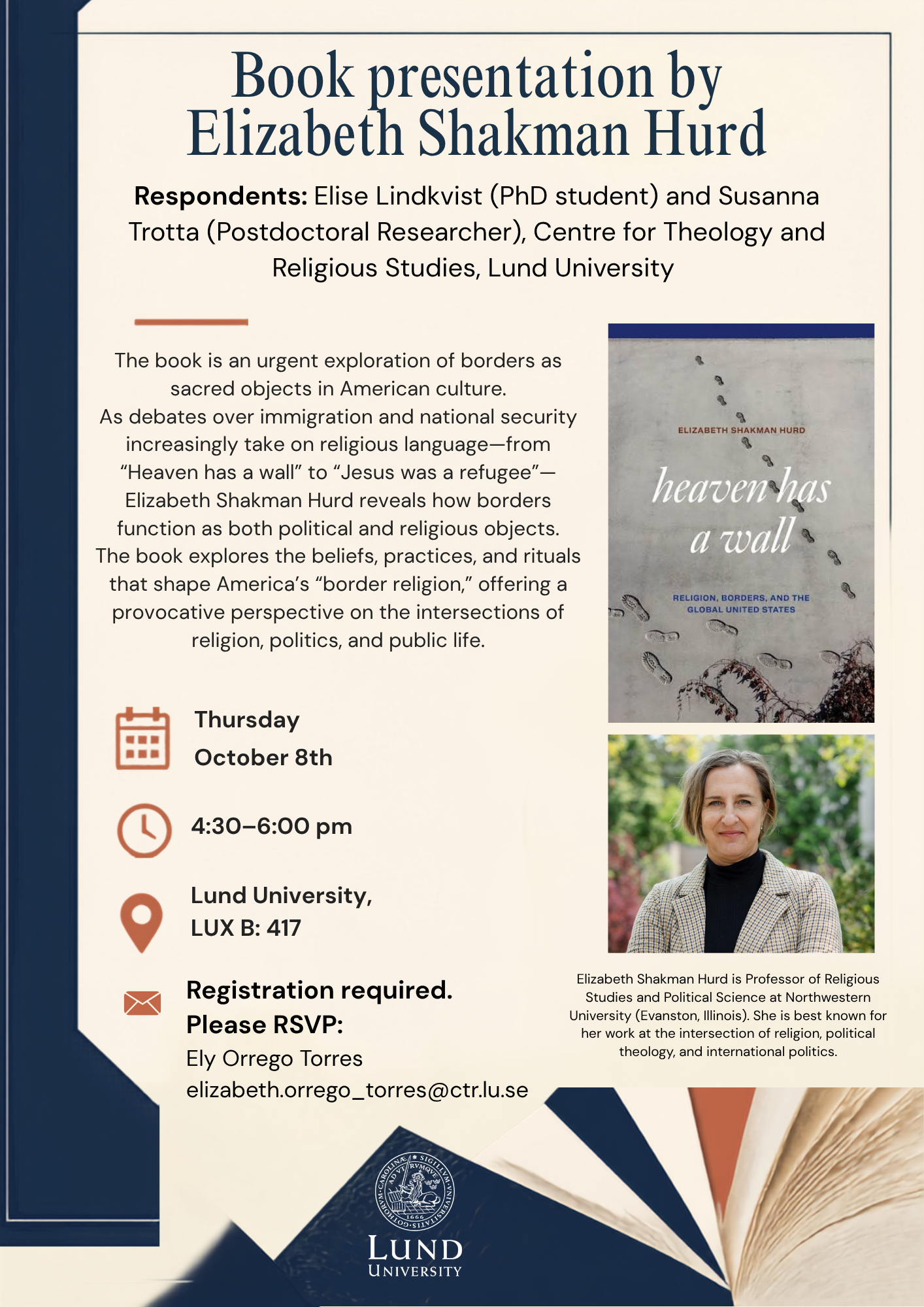 Book presentation, flyer.